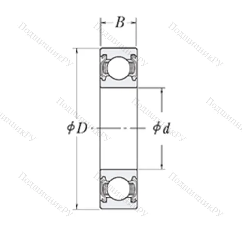 Подшипник шариковый радиальный KLNJ 1/2-2Z от производителя  RHP Подшипник шариковый радиальный KLNJ 1/2-2Z от производителя  RHP