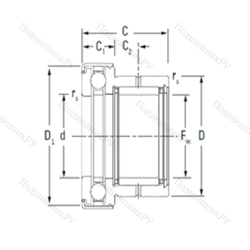 Подшипник комбинированный NAXK 40Z от производителя  KOYO