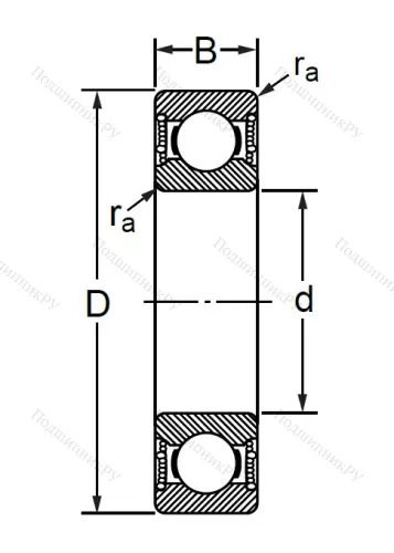 Шариковый однорядный подшипник 76-180102 (6002 2RSC 3) в Нижнем Новгороде