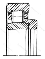 Подшипник  52636 размер 180x380x126 от производителя  ГОСТ