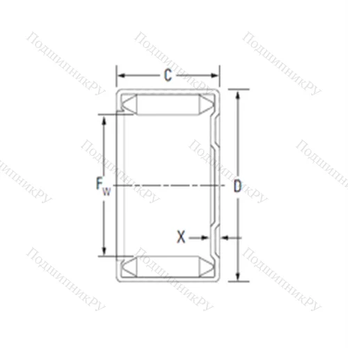 Подшипник игольчатый радиальный M 1461