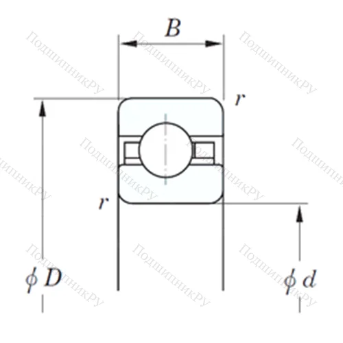 Подшипник шариковый радиальный KDC 047