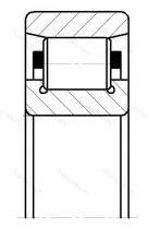 Подшипник  N 2207 (2507) размер 35x72x23