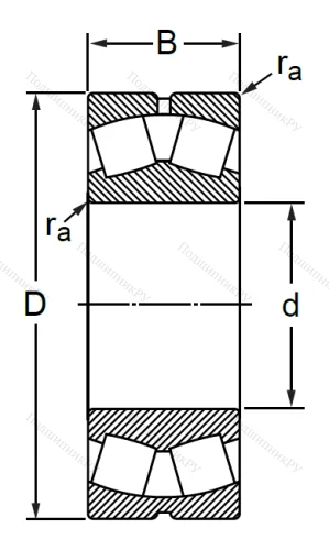 Сферический роликовый подшипник 3614 АМН (22314 MBW 33) в Нижнем Новгороде