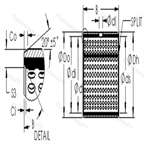 Втулка скольжения AST 800 13560 от производителя  AST