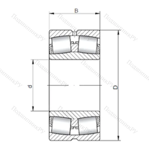 Подшипник роликовый радиальный самоцентрирующийся 232/600W 33 от производителя  ISO