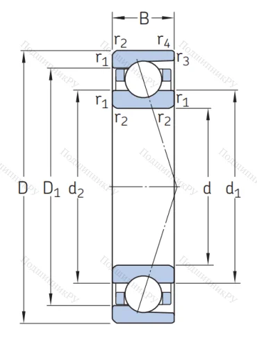 Сверхточный подшипник 7204 ACDGA/P 4A от производителя  SKF
