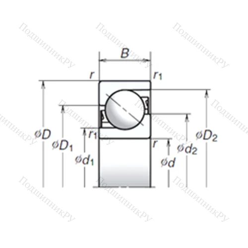 Подшипник шариковый упорно-радиальный 120TAC 03CMC от производителя  NSK