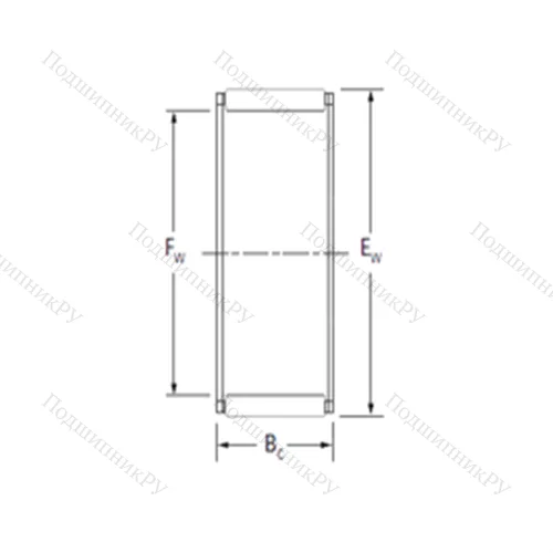 Подшипник игольчатый радиальный RFU 414724A