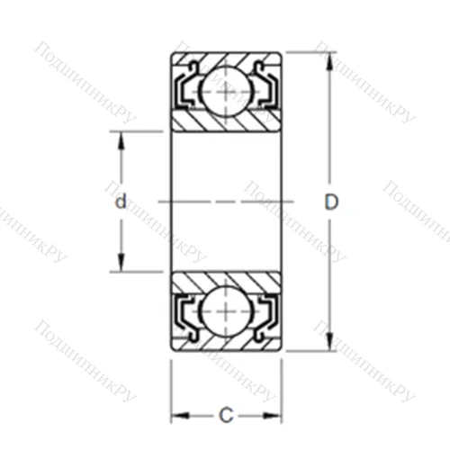 Подшипник шариковый радиальный W 311KLL