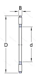Подшипник  K 81105TN (999105) размер 25x42x5 от производителя  SKF
