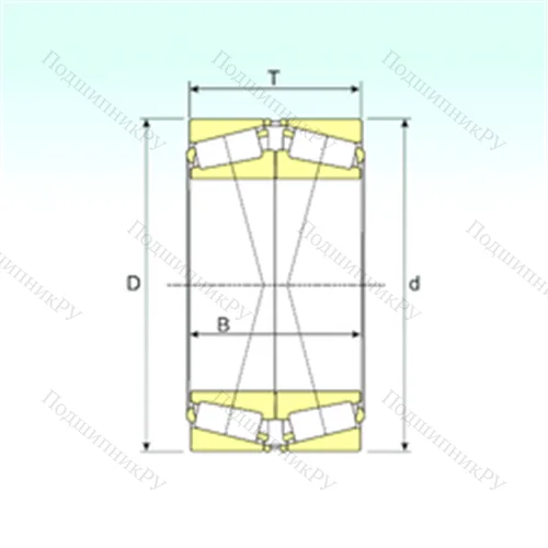 Подшипник роликовый радиально-упорный 32064X/DF от производителя  ISB