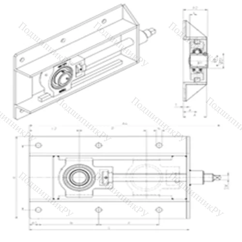 Подшипниковый узел шариковый радиальный UCT 205+WB от производителя  SNR