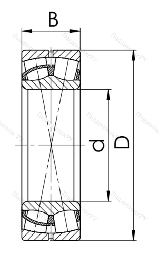 Сферический роликовый подшипник 53620 Н (22320 CCW 33) в Нижнем Новгороде