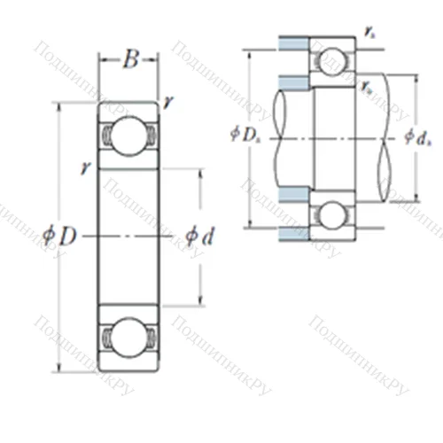 Подшипник шариковый радиальный B 310-4