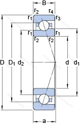 Подшипник 7005 ACE/HCP 4A