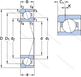 Подшипник 71914 ACE/P 4AH 1 в Нижнем Новгороде
