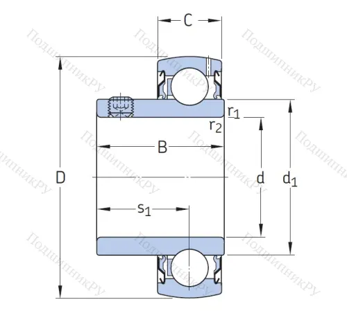 Корпусный подшипник YAT 207 в Нижнем Новгороде