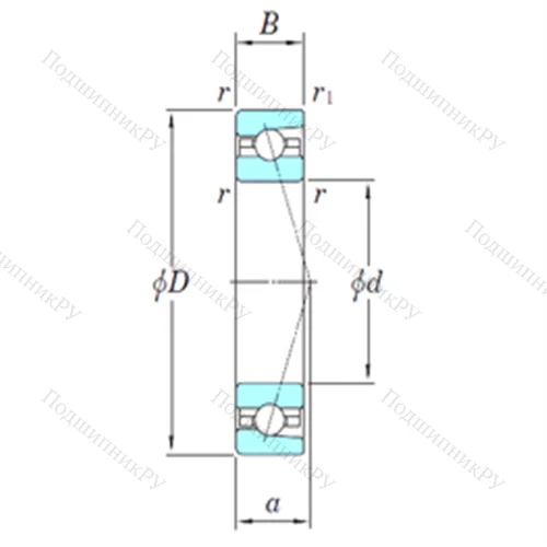Подшипник шариковый радиально-упорный 3NCHAC 902C