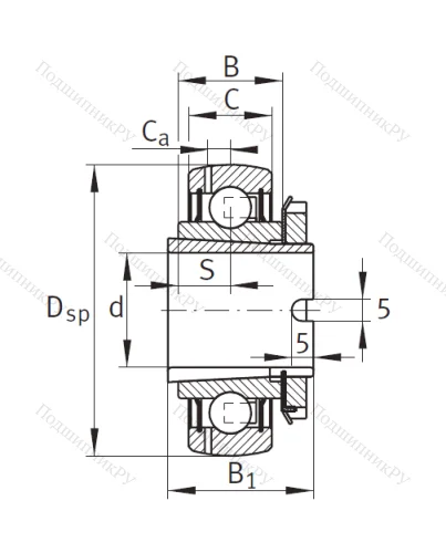 Корпусный подшипник GSH 25 2RSR B в Нижнем Новгороде