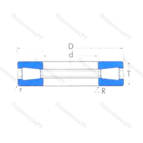 Подшипник роликовый упорный T 921V от производителя  TIMKEN