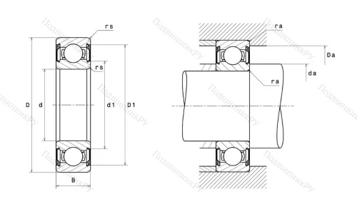 Высокотемпературный  подшипник 6302 FT 150ZZ от производителя  SNR