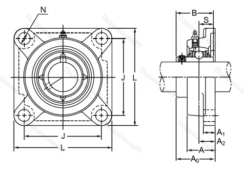 Подшипниковый узел MUCFPL 207 SB в Нижнем Новгороде