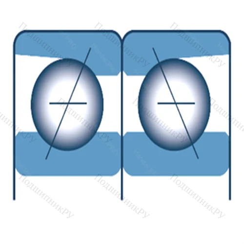 Подшипник шариковый радиально-упорный спаренный