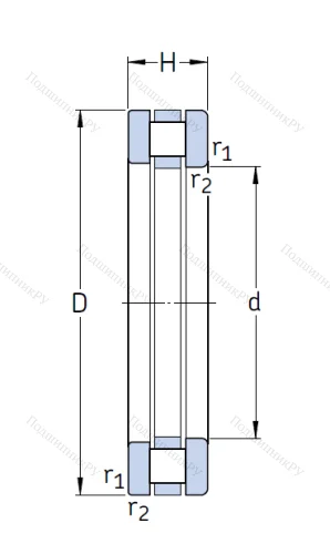 Упорный роликовый подшипник 81106 TN от производителя  SKF