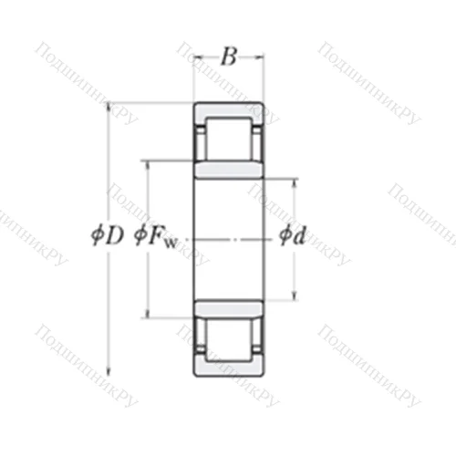 Подшипник роликовый радиальный MMRJ 2.1/2 от производителя  RHP