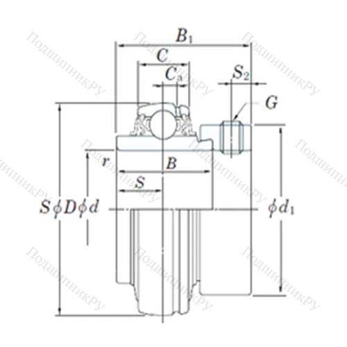 Подшипник шариковый радиальный NA 210-31 от производителя  KOYO
