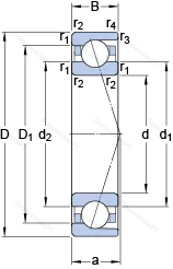 Подшипник 71809 ACD/P 4