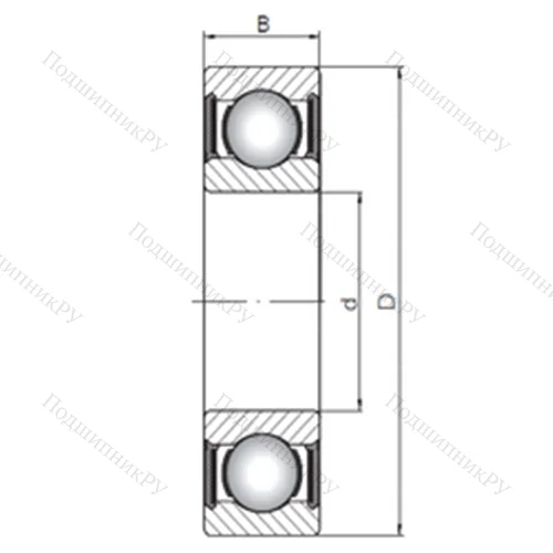 Подшипник шариковый радиальный 63212-2RS от производителя  CX