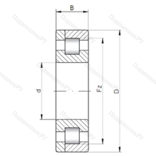 Подшипник роликовый радиальный NP 3220