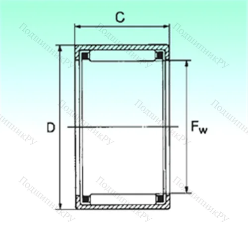 Подшипник игольчатый радиальный HK 2212 от производителя  NBS