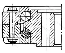 Модификация подшипника 3780/515ЮС21 размер 515x735x85 от производителя  ГПЗ-1
