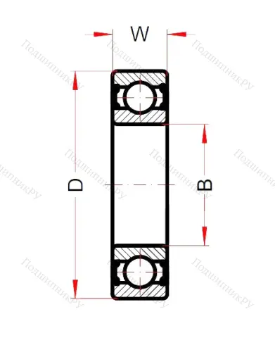 Высокотемпературный подшипник 6300 BHTS ZZ GR CG 350° от производителя  BECO