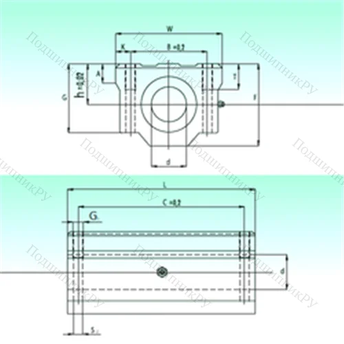 Подшипник шариковый линейный SCW 60-UU от производителя  NBS