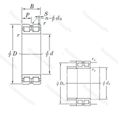 Подшипник роликовый радиальный DC 4934VW