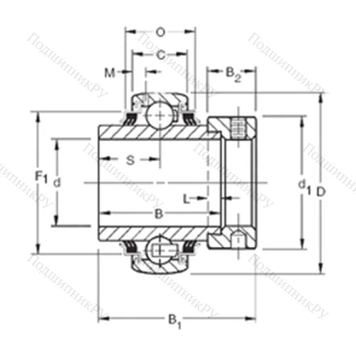 Подшипник шариковый радиальный G 1104KPPB 2