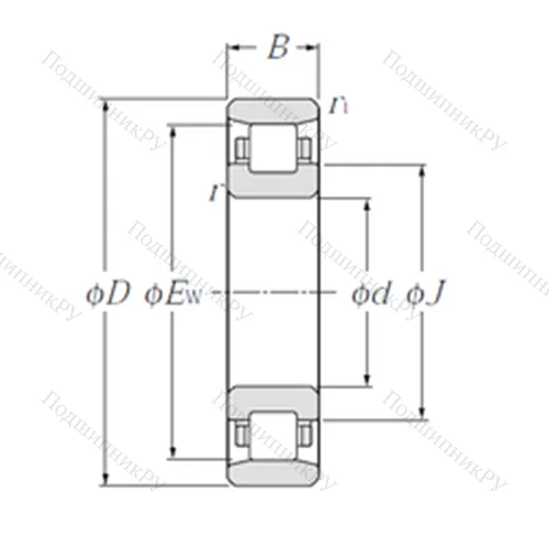 Подшипник роликовый радиальный N 313 от производителя  NTN