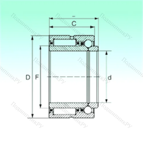 Подшипник комбинированный NKIB 5913 от производителя  NBS