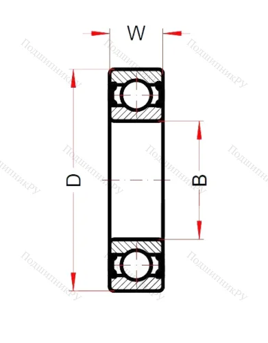 Высокотемпературный подшипник 6005 BHTS ZZ C 4 200° от производителя  SNB