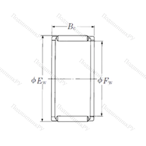 Подшипник игольчатый радиальный FWF-434827 от производителя  NSK