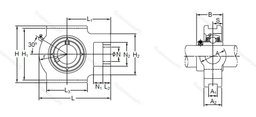 Подшипниковый узел UCT 210 в Нижнем Новгороде Подшипниковый узел UCT 210 в Нижнем Новгороде