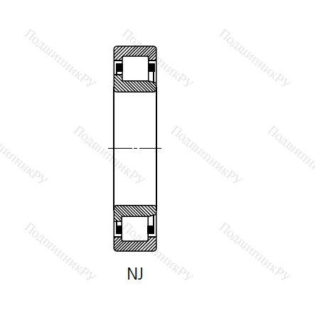 Цилиндрический роликовый подшипник 42220 Л (NJ 220 M) в Нижнем Новгороде