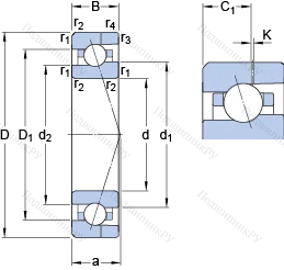 Подшипник 7001 ACE/P 4AH в Нижнем Новгороде
