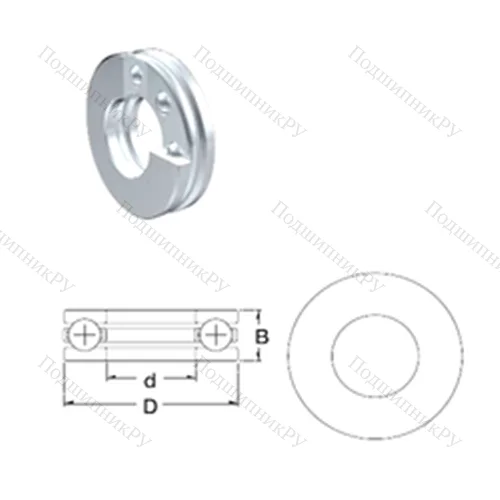 Подшипник шариковый упорный S 51101 от производителя  ZEN