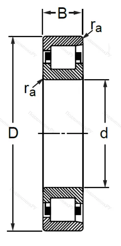 Цилиндрический роликовый подшипник 12309 Л (NF 309 M) в Нижнем Новгороде