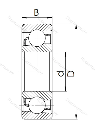Радиально-упорный шариковый подшипник 46318 Л (7318 ACM) в Нижнем Новгороде